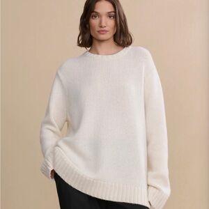 Jenni Kayne Ivory Amelia Cashmere Sweater NWT